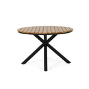 Outdoor Dining Table - Teak / Black