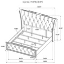 Lorient - LED Upholstered Bed