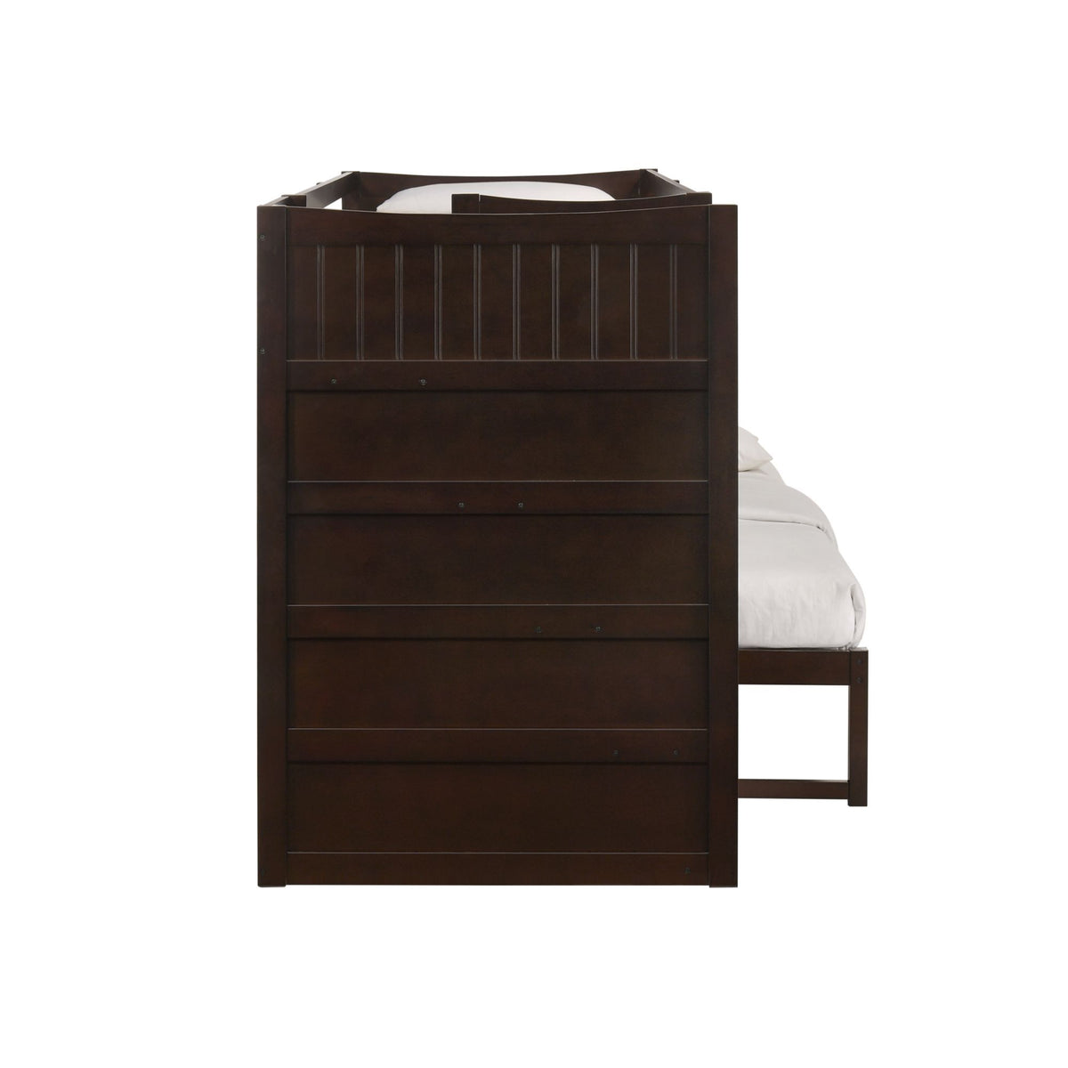 Sami Step Bunk With Left Headboard in Dark Brown by Elements International, view 31