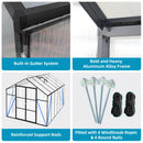 Gain Height Windproof Greenhouse All Season Outdoor Garden Shelter