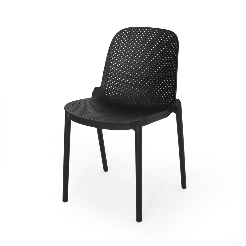 Outdoor Stacking Dining Side Chair (Set of 2)