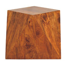 Abstract End Table - Chestnut