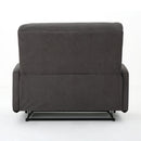 Alma - Contemporary Upholstered Loveseat Recliner - Slate