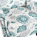 Push Back Recliner Chair Upholstered Recliner Armchair With Classic Wing Back And Solid Gourd-Shaped Legs