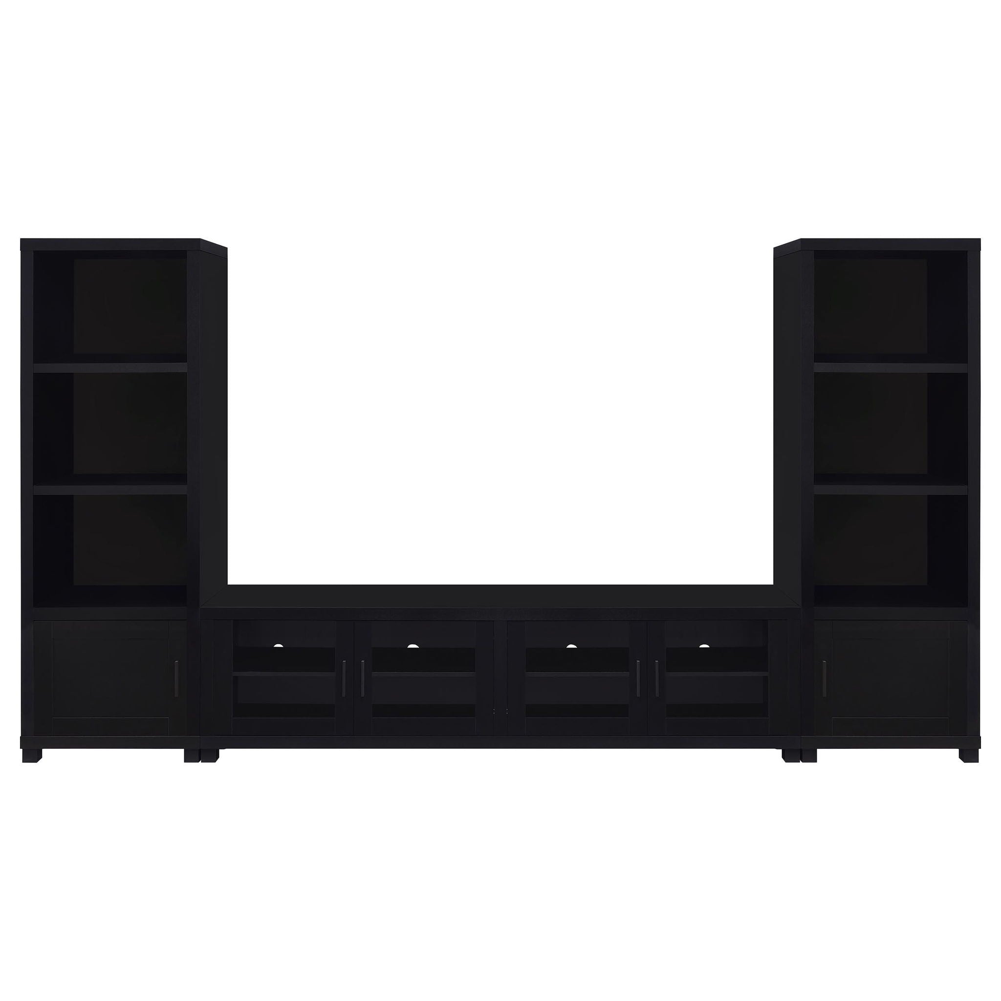 Jupiter 3-piece Entertainment Center 79-inch TV Stand Black