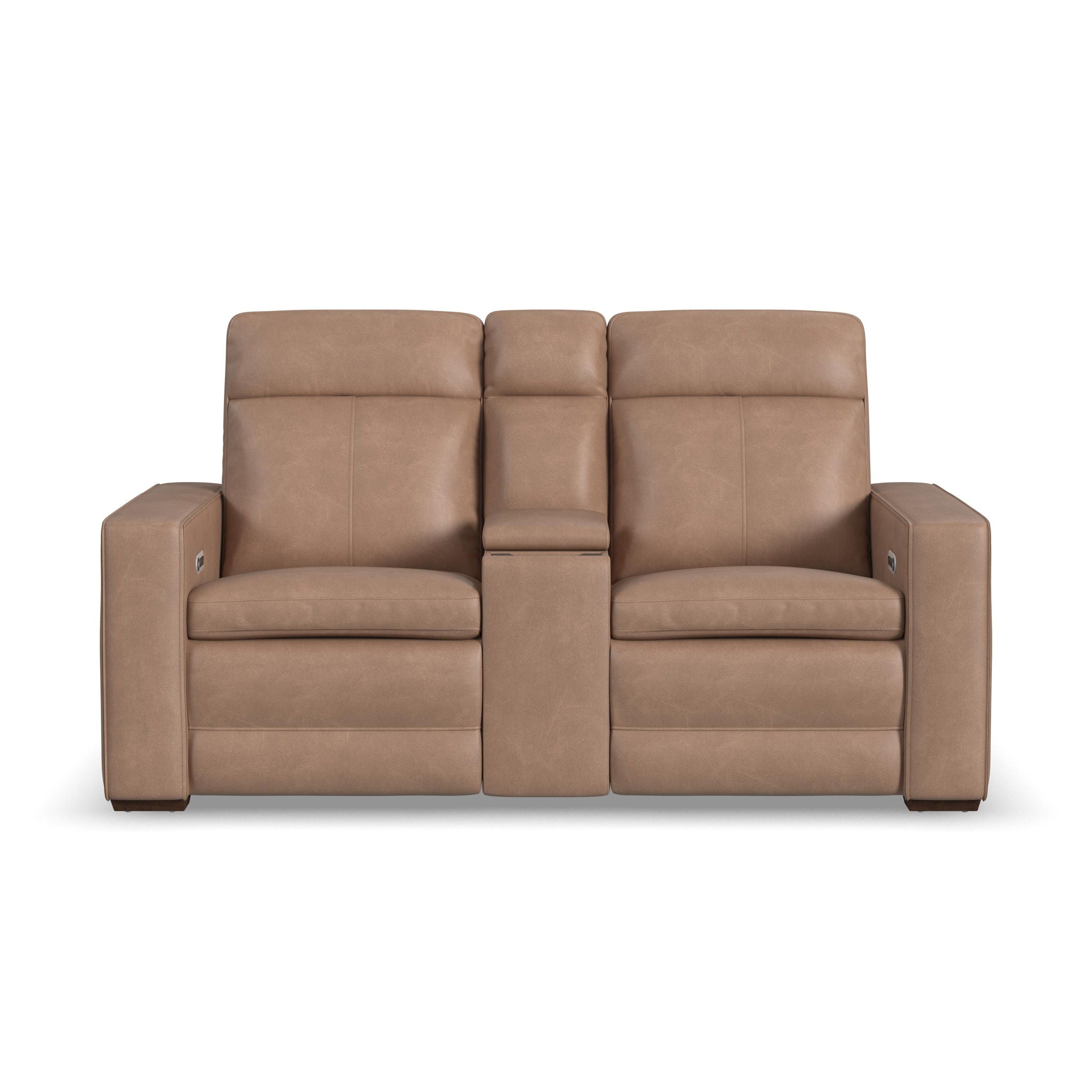Dutch - Power Reclining Loveseat With Console, Power Headrest & Lumbar
