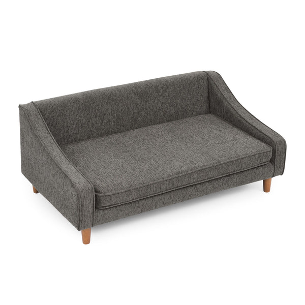 Modern Durable Elevated Dog Sofa Bed With Irregular Armrest Design