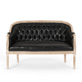 French Country Chesterfield Style Tufted Loveseat