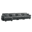 Super Comfort Oversized Modular Sectional Sofa With Movable Ottoman