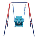 Xiunan Leisure - 2 In 1 Baby Swing Set Safe Playground Accessory - Blue / Red