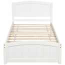 Platform Bed & Headboard, Footboard And Wood Slat Support