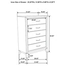 Watson - 5-Drawer Bedroom Chest - Gray Oak