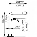 30" Single Bowl Kitchen Sink With Smart LED Faucet