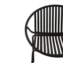 7 Piece Outdoor Modern Dining Set With Stackable Chairs