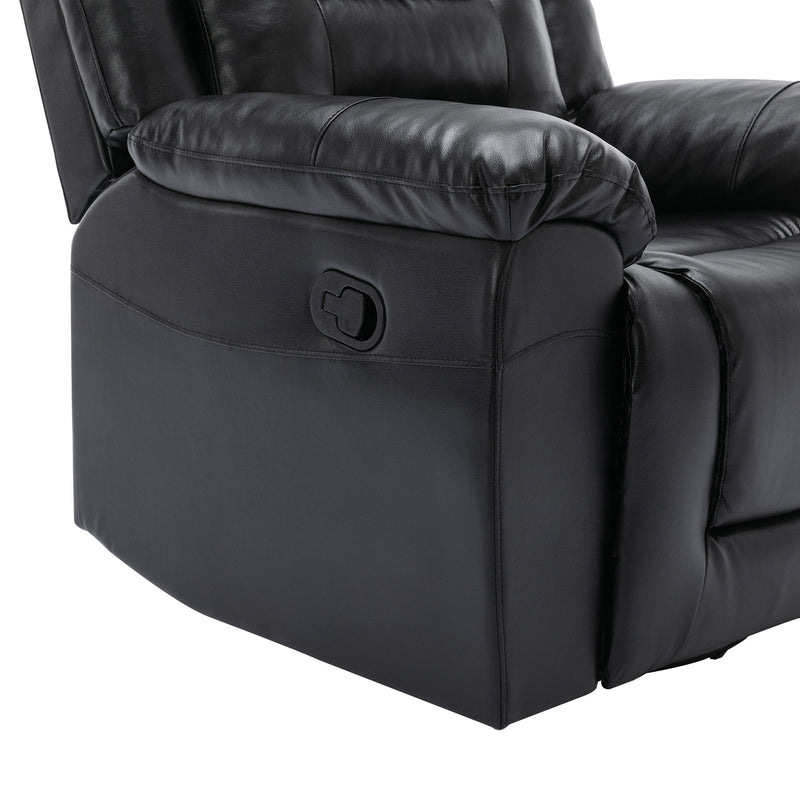 2 Seater Home Theater Recliner Manual Recliner Chair With A Storage Box And Two Cup Holders For Living Room