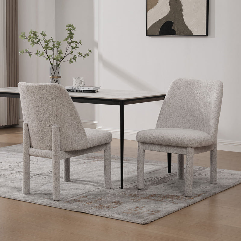 Wide Minimalist Dining Chair (Set of 2)