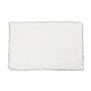 Luxury Throw Blanket With Streaks - Gray