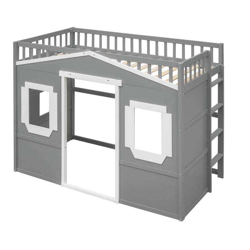 Elegant House Loft Bed With Ladder