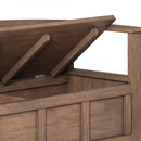 Adams - Entryway Storage Bench - Rustic Natural Aged Brown