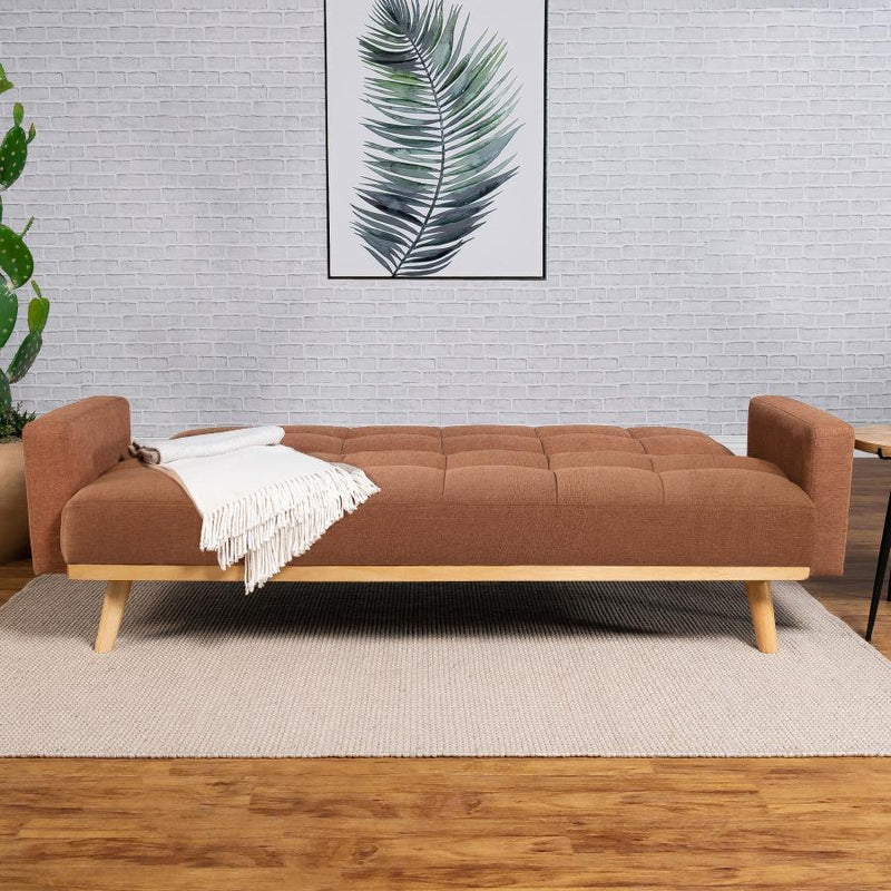 Kourtney - Upholstered Track Arms Covertible Sofa Bed