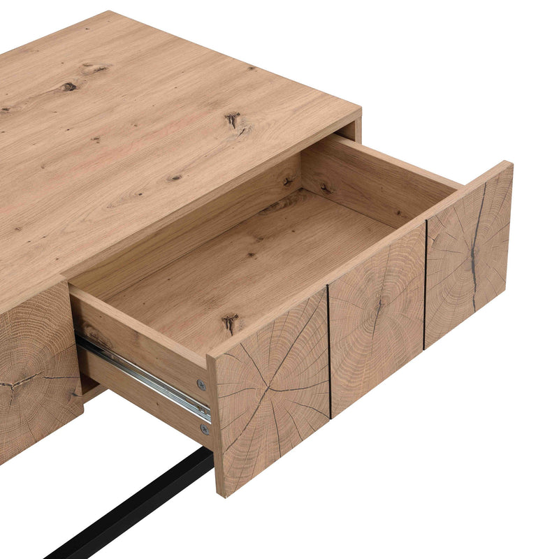 Luxury Industrial Table With 2 Drawers