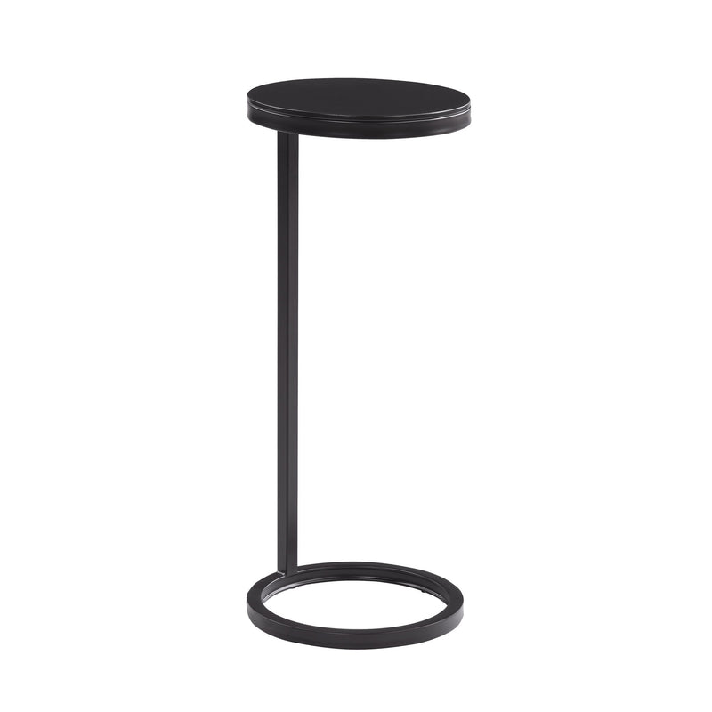 Yancey - Round Metal Accent Table - Antique Bronze