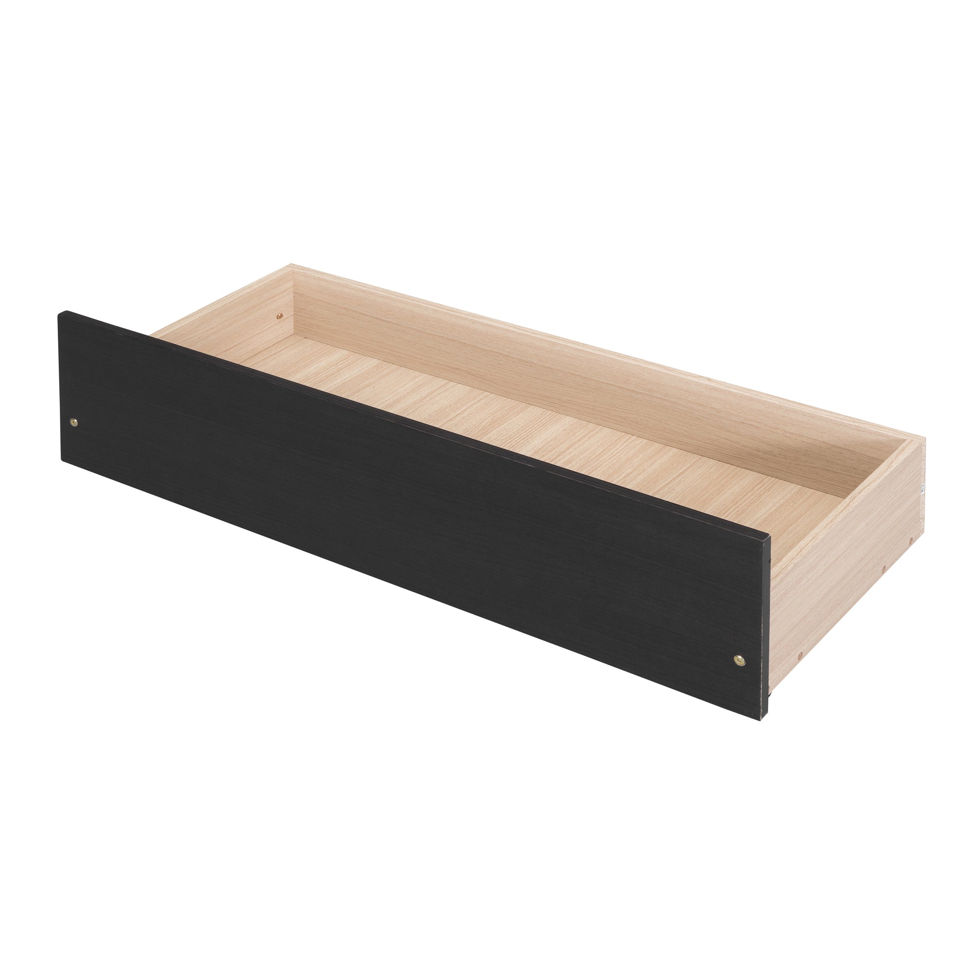 Twin Size Wood Platform Bed with 4 Drawers and Streamlined Headboard & Footboard, Espresso - Atlantic Fine Furniture Melbourne FL