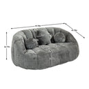 Bean Bag Lazy Sofa Durable Comfort Lounger High Back Bean Bag Chair Couch