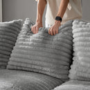 Modern Comfy Upholstered 4 Seat Sofa Cloud Couch,Deep Seat With Soft Pillows