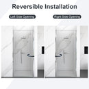 Semi Frameless Circular Pivot Shower Door With 1 / 4" Sgcc Tempered Glass