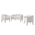 3 Piece Living Room Furniture Set Sofa & Armchairs