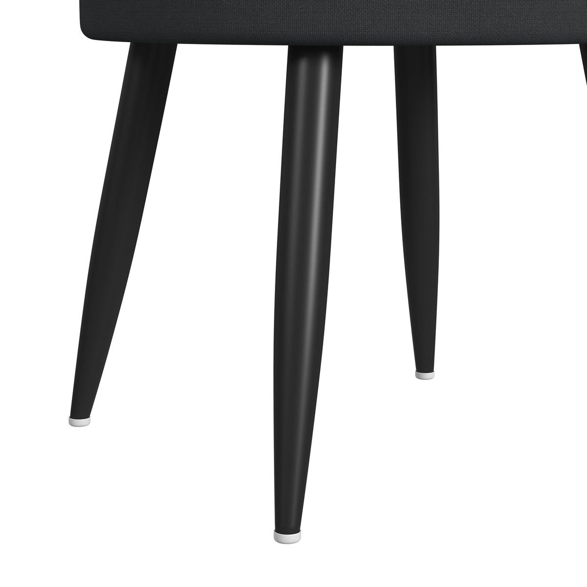 Halo Round Smart End Table in Black by Elements International, view 9