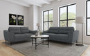 Nolan - Upholstered Sloped Track Arm Sofa - Charcoal