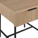 Modern Fluted Door Minimalist Side Table