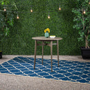 Outdoor Acacia Wood Bar Table With Slat Top