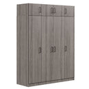 Contemporary 4 Door Wardrobe With 1 Drawer And Top Cabinet