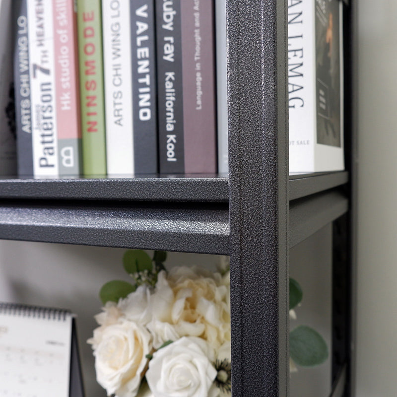 Storage Shelves 5 Tier Heavy Duty Metal Shelving Unit Adjustable Shelving Units And Storage Rack Kitchen Garage Shelf - Black