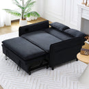 Modern Fabric Multi-Functional Sofa Bed With Adjustable Armrests And Backrests