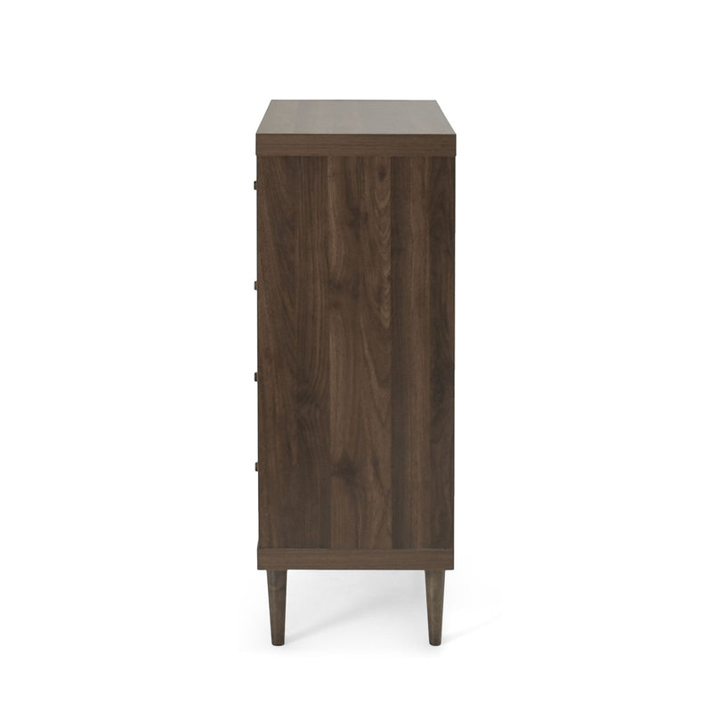 Farhart - Mid Century Modern 4 Drawer Dresser - Walnut