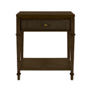Kenna - Nightstand With Storage - Dark Coffee