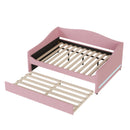 Upholstered Daybed With Light And Trundle