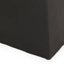 Outdoor Side Table, Patio End Table - Black