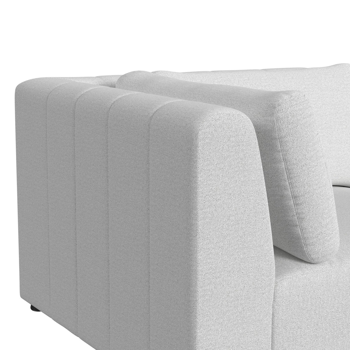 Zandara 5 Piece Modular Set Sectional With Ottoman in Beige by Elements International, view 13