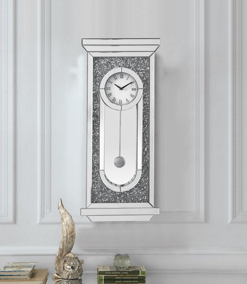 Noralie - Wall Clock - Silver Gray