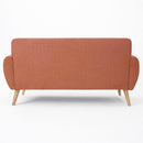 Modern Loveseat Sofa With Button Tufted Backrest