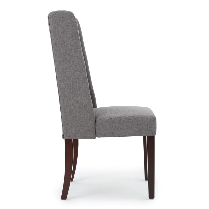 High Back Dining Chair With Wingback Design (Set of 2)
