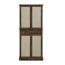 4 Door Storage Cabinet With 1 Drawer, With 4 Adjustable Inner Shelves