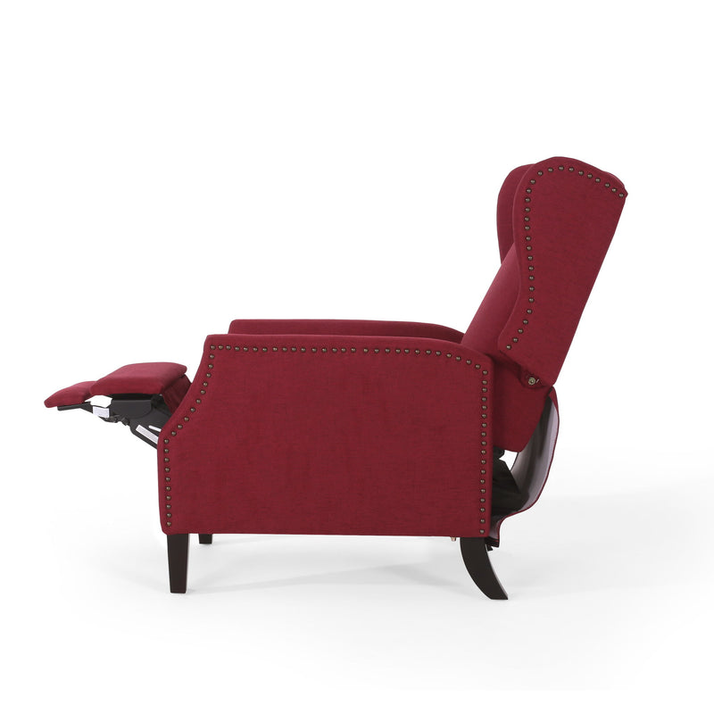 Westeros Wing Back Fabric Upholstered Recliner