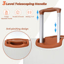 Hardshell Luggage Sets 3 Piece Carry On Suitcase Double Spinner Wheels With Tsa Lock