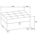 Stonenesse - Sectional Sofa With Storage Ottoman Set - Gray